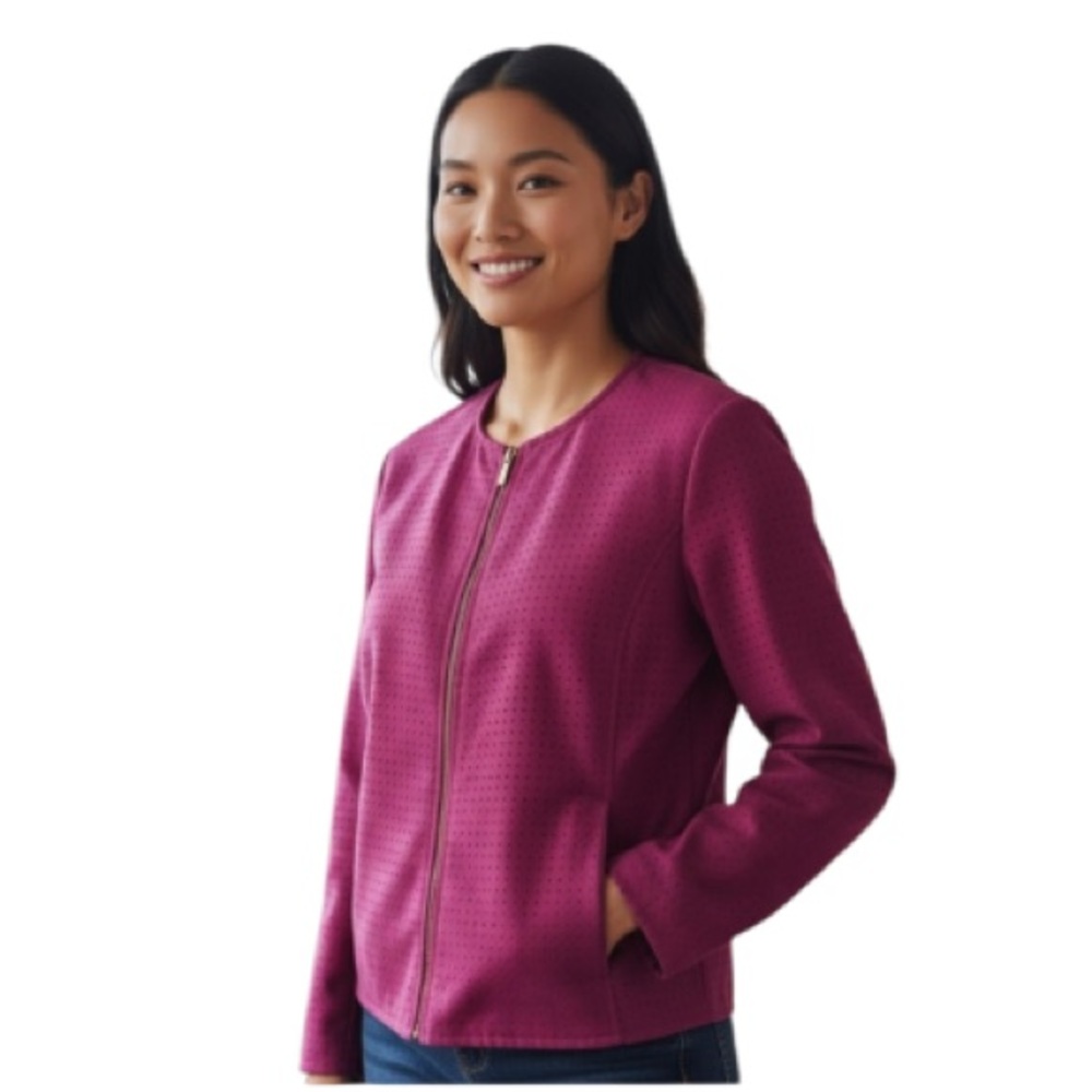 Koret Poly Suede Purple Jacket  size 16